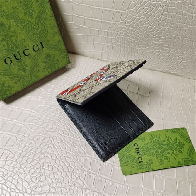 GUCCI KINGSNAKE PRINT GG SUPREME WALLET – WLG001
