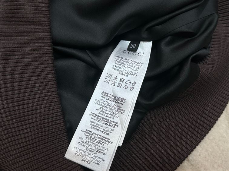 GUCCI GG LEATHER BOMBER JACKET – GCJ040