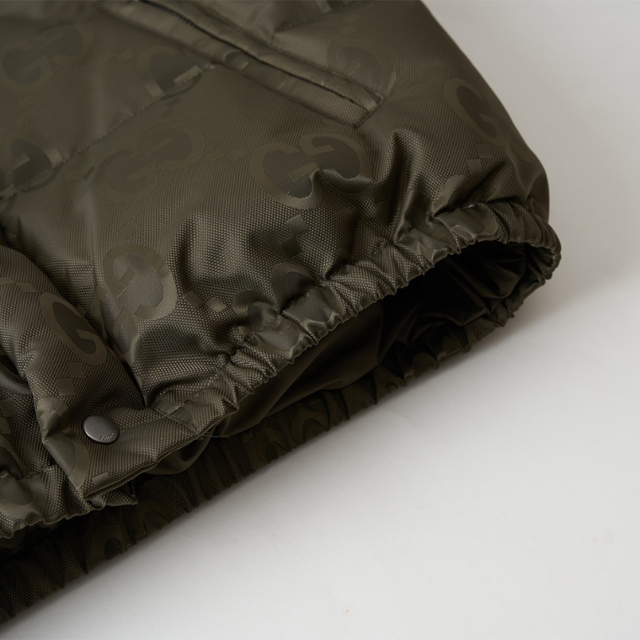 GUCCI Jumbo Canvas Down Green Jacket – GCJ050