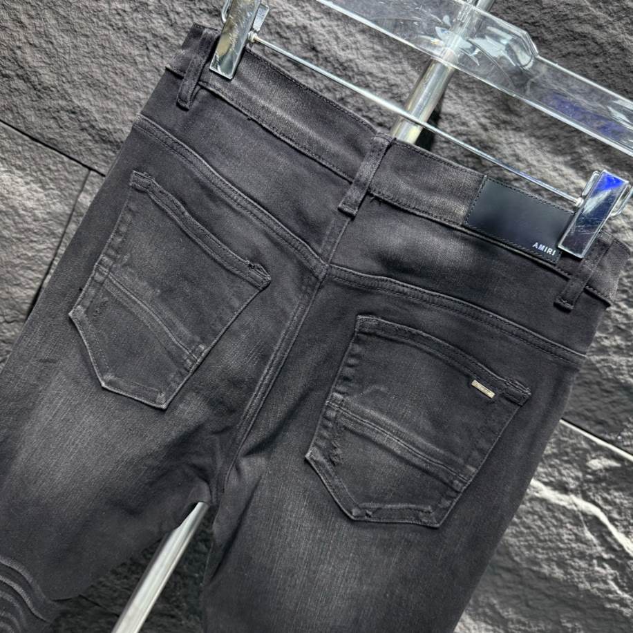 Amiri Men Ripp Black Jeans – AMIJ013