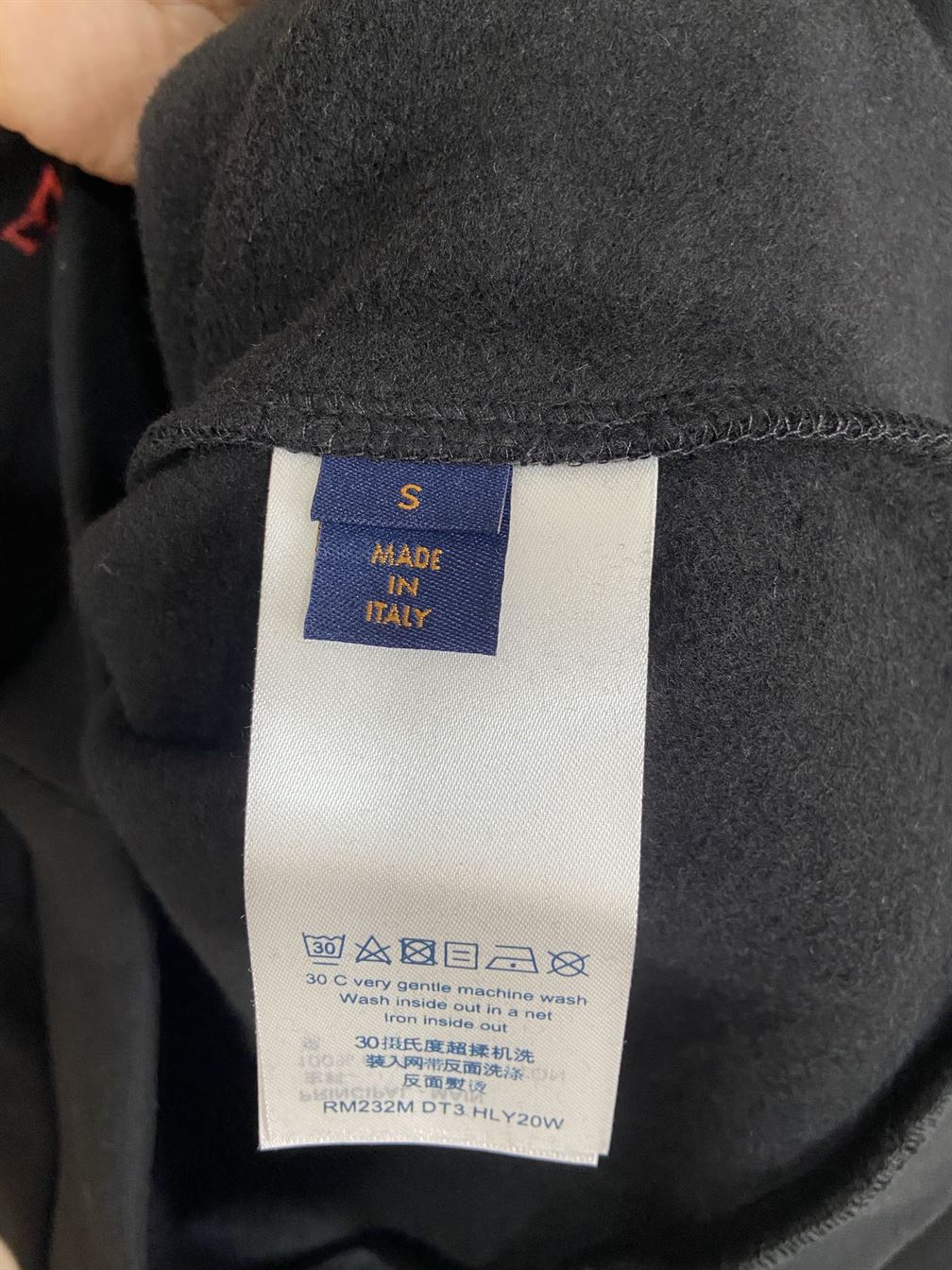 LOUIS VUITTON EMBROIDERED COTTON SWEATSHIRT BLACK – LH066