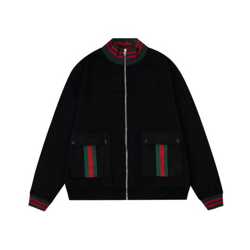 GUCCI WEB STRIPE COTTON JERSEY JACKET – GCJ023
