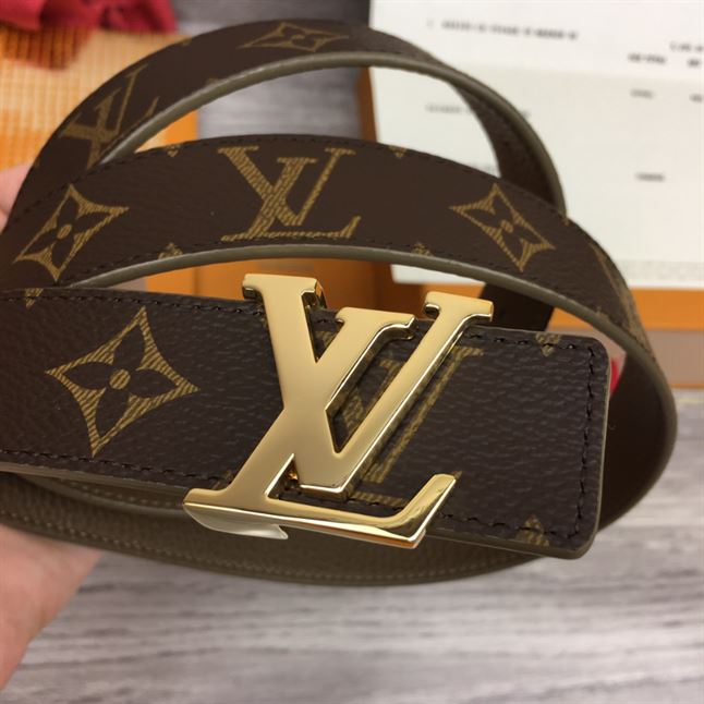 LOUIS VUITTON LV INITIALES 30MM REVERSIBLE BELT MONOGAM – LBE084