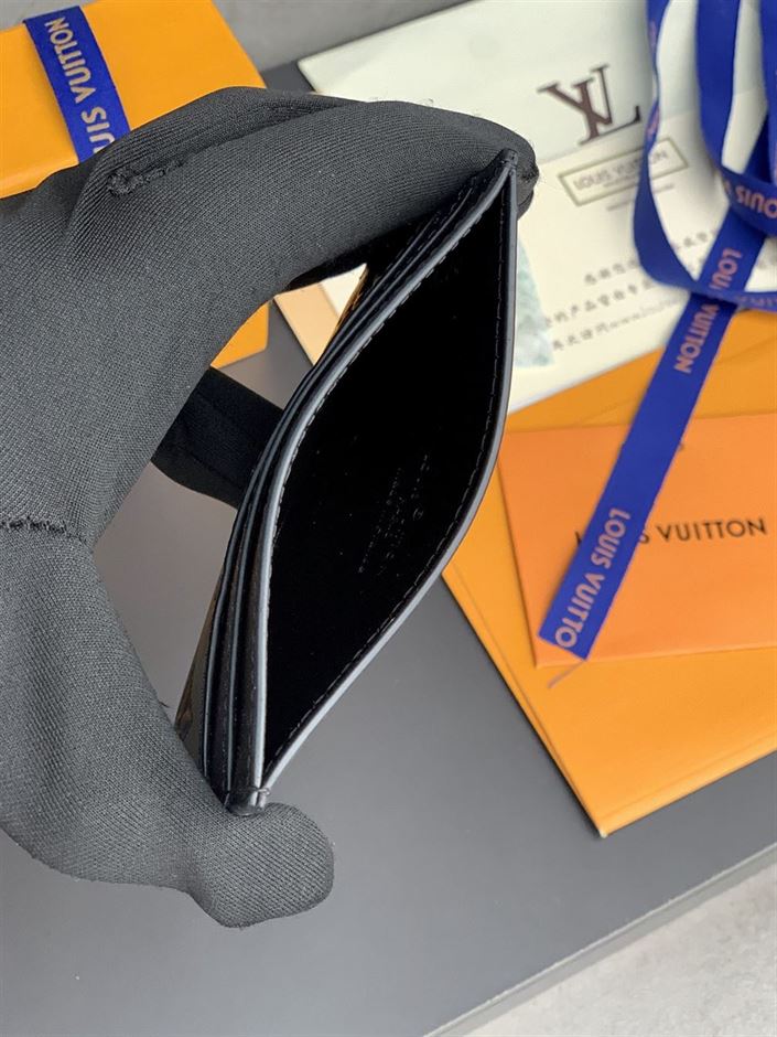 LOUIS VUITTON DOUBLE CARD HOLDER MONOGRAM SHADOW LEATHER – WLV018