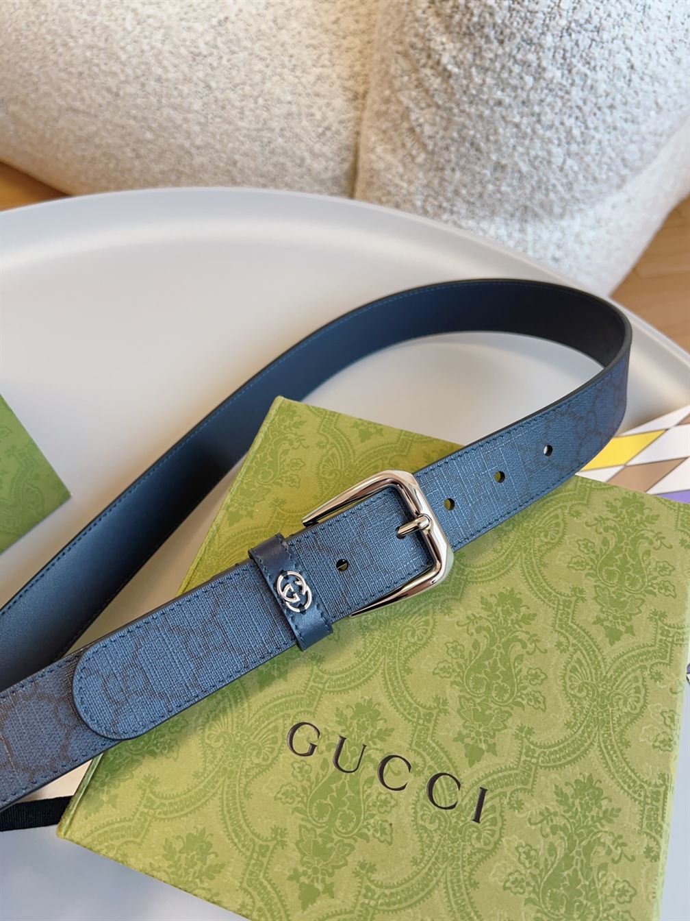 GUCCI BELT WITH INTERLOCKING G DETAIL – GB038