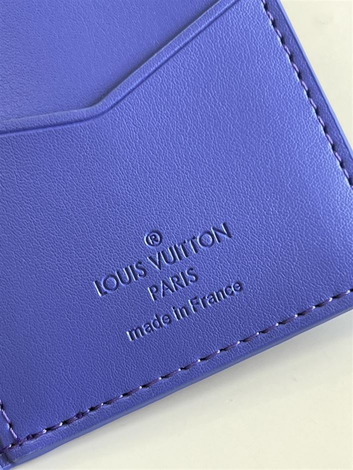 LOUIS VUITTON POCKET ORGANIZER IN BLUE MONOGRAM TAURILLON – WLV039
