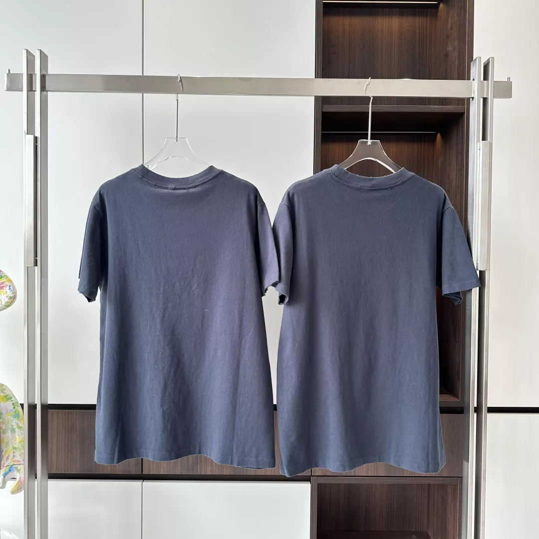 DI0R AND HYLTON NEL T-SHIRT, RELAXED FIT BLUE COTTON JERSEY – DOT051