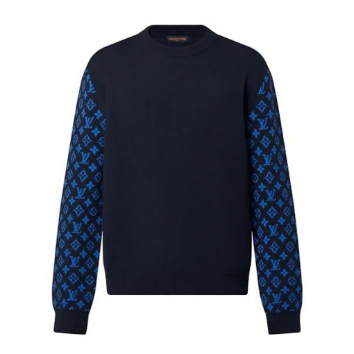 LOUIS VUITTON MONOGRAM MIX CASHMERE CREWNECK – LVH035