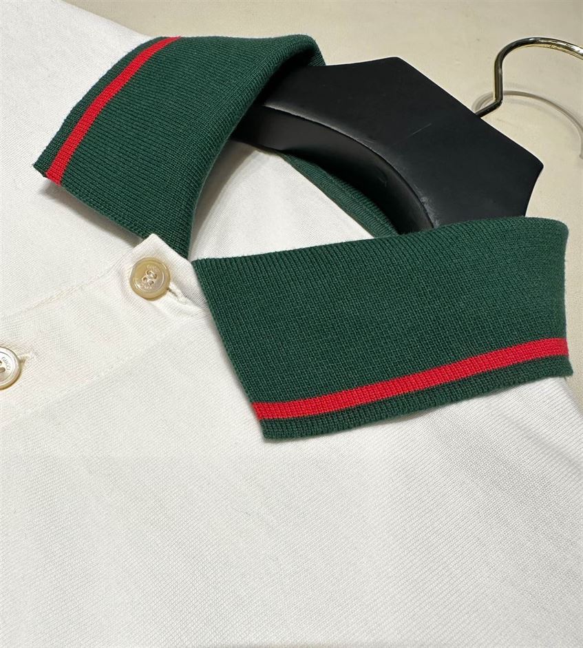 GUCCI COTTON JERSEY POLO WITH WEB – GGS029