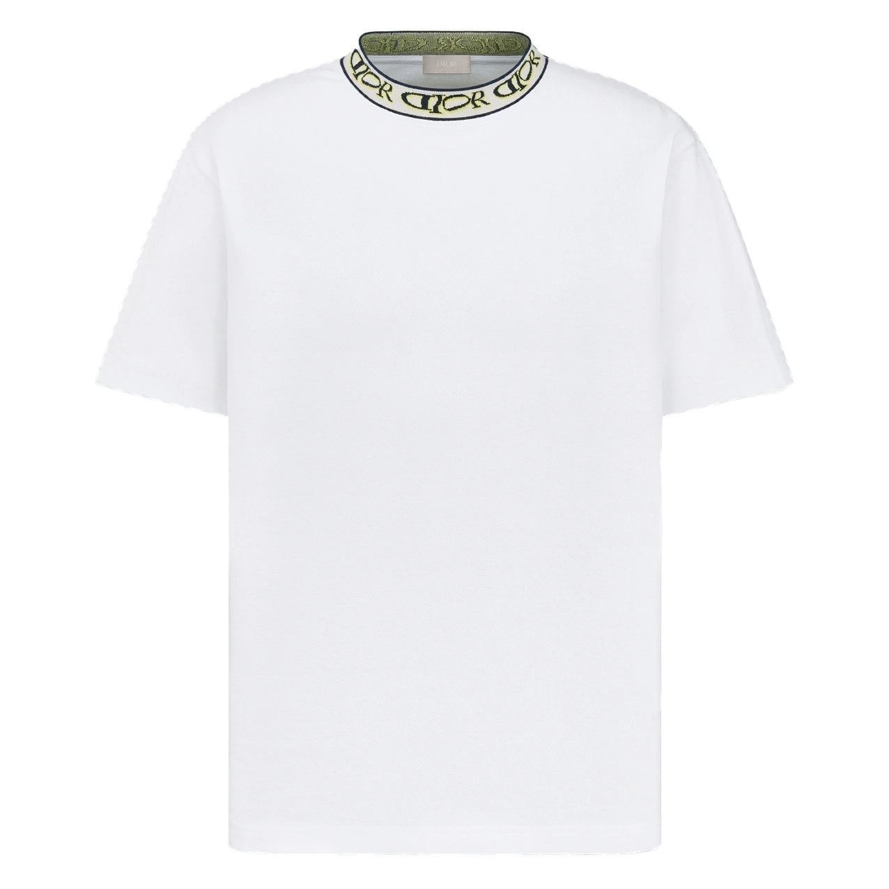 DIOR x LEWIS HAMILTON T-SHIRT, RELAXED FIT WHITE COTTON JERSEY – DOT035
