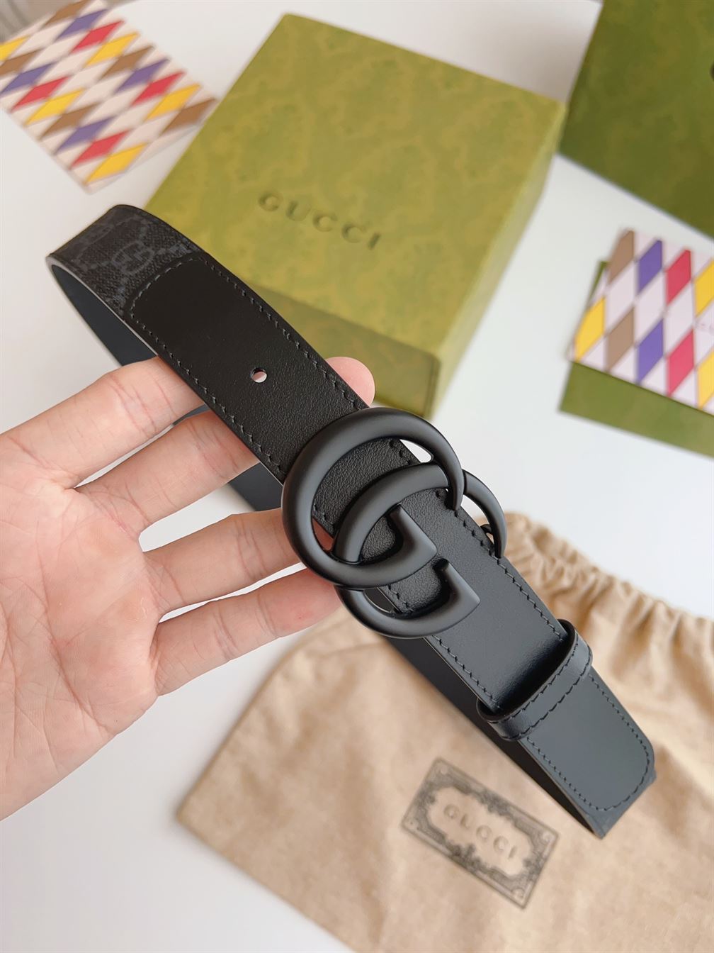 GUCCI BELT IN GG SUPREME FABRIC – GB029