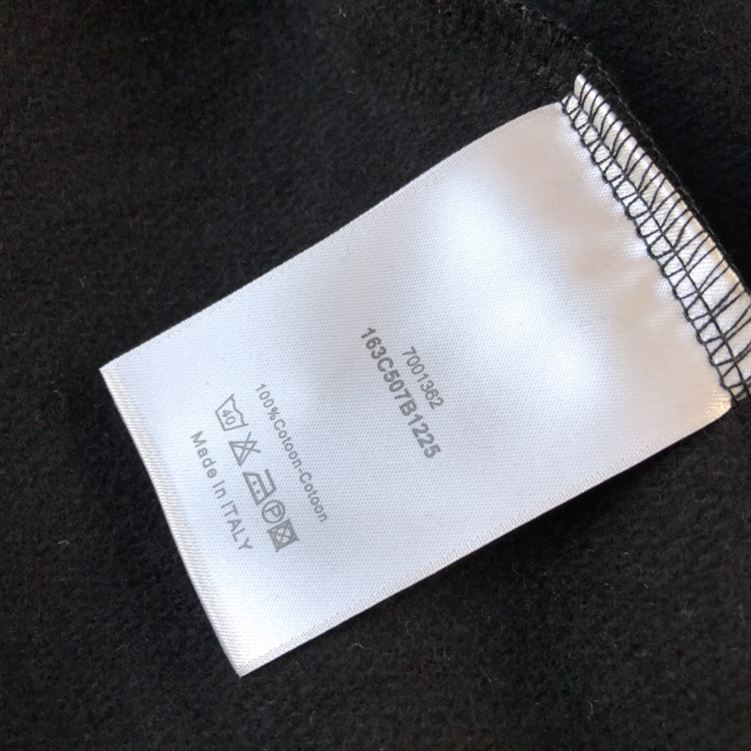 DIOR OVERSIZED HOODED SWEATSHIRT LIGHT BLACK ORGANIC COTTON FLEECE – DOS002