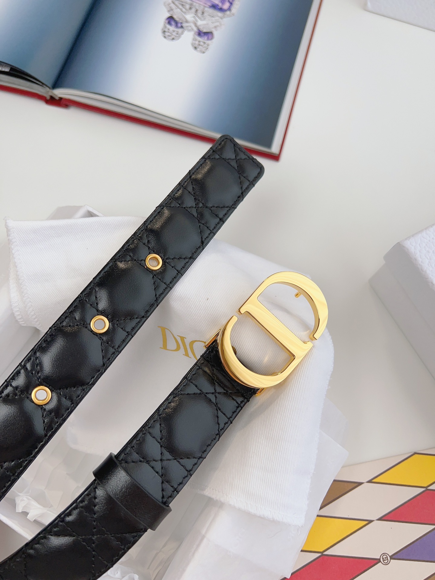 DIOR BLACK 30 MONTAIGNE BELT – DB013