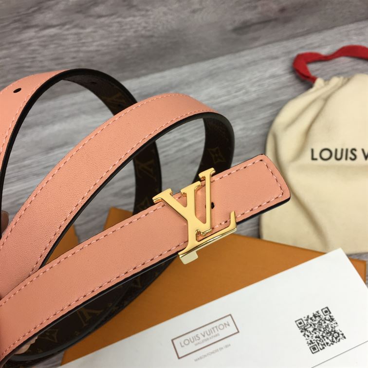 LOUIS VUITTON BELT LV INITIALES RESERSIBLE MONOGRAM ROSE POUDRE – LBE003