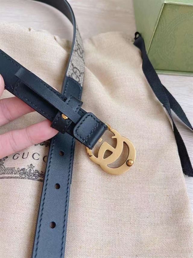 GUCCI GG BELT WITH DOUBLE G BUCKLE – GB005