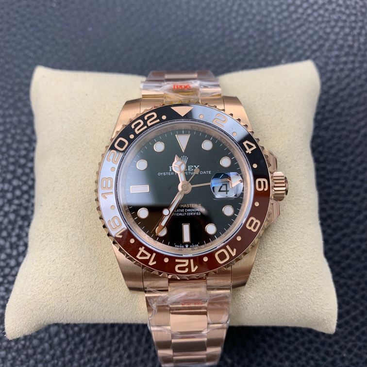 ROLEX GMT-MASTER II EVEROSE GOLD ROOT BEER BROWN 40MM – RL028