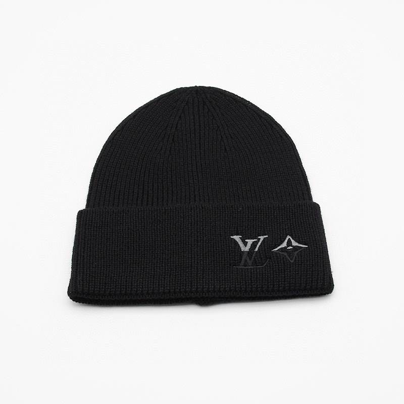 Louis Vuitton Black Logo LV Gold Hats – LVC001