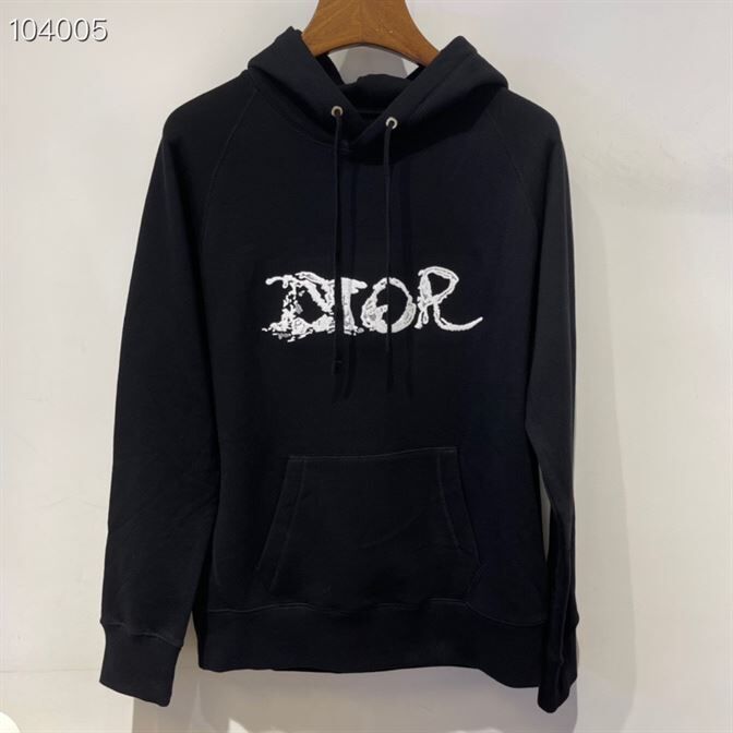 DIOR AND PETER DOIG HOODED SWEATSHIRT BLACK – DOS009