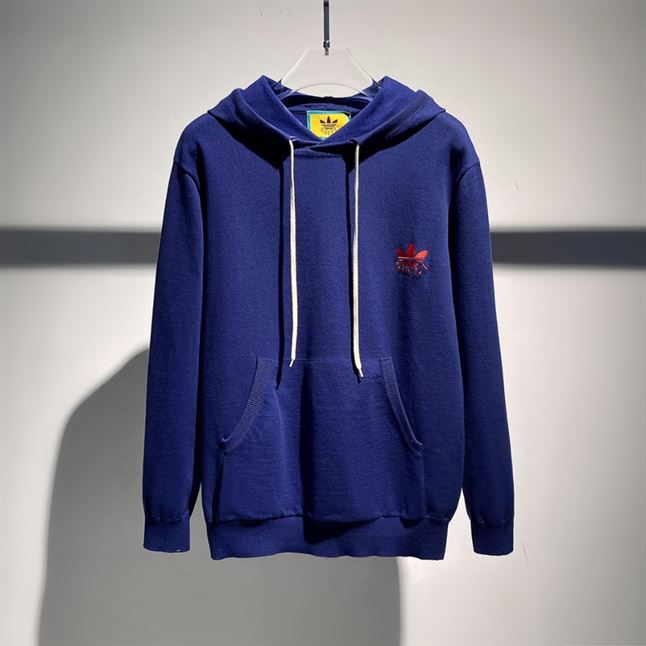GUCCI X ADIDAS WOOL SWEATSHIRT DARK BLUE – GCK044