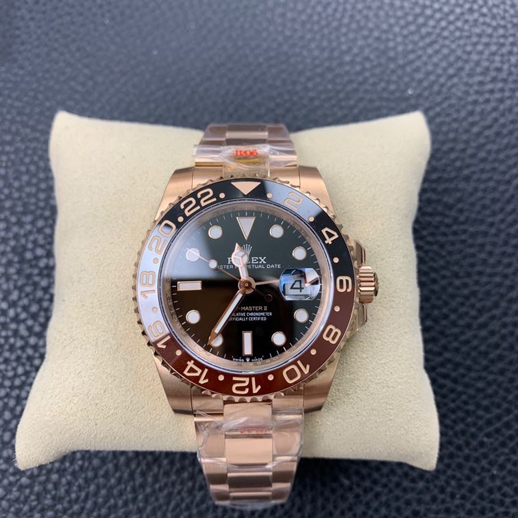 ROLEX GMT-MASTER II EVEROSE GOLD ROOT BEER BROWN 40MM – RL028