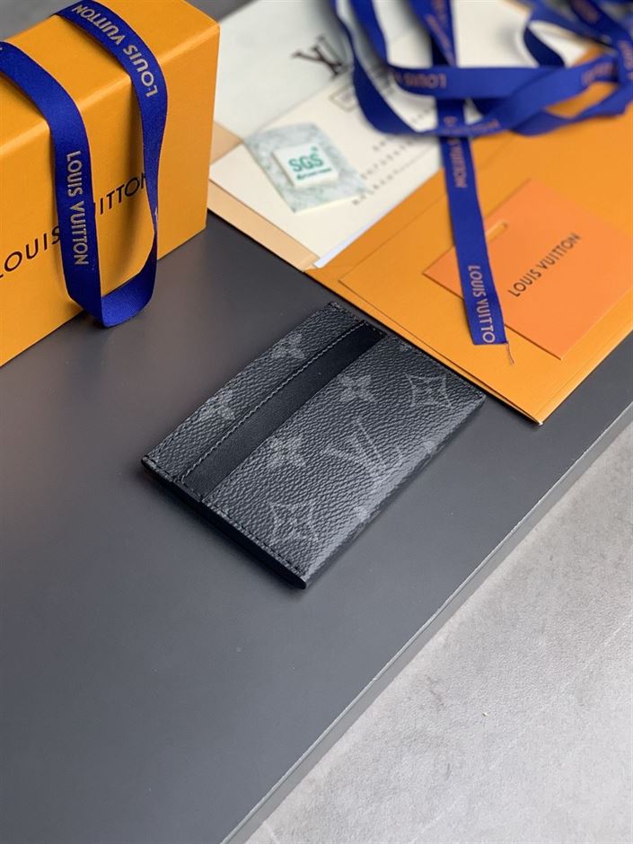 LOUIS VUITTON DOUBLE CARD HOLDER MONOGRAM ECLIPSE CANVAS – WLV020
