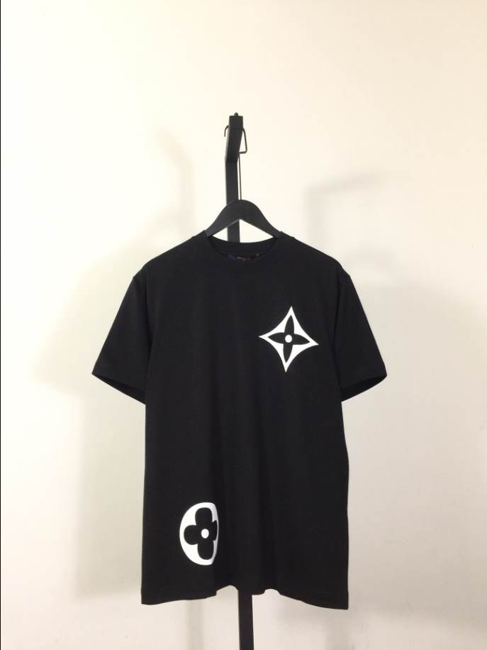Louis Vuitton Flower Logo Shirt Black – LVTS081