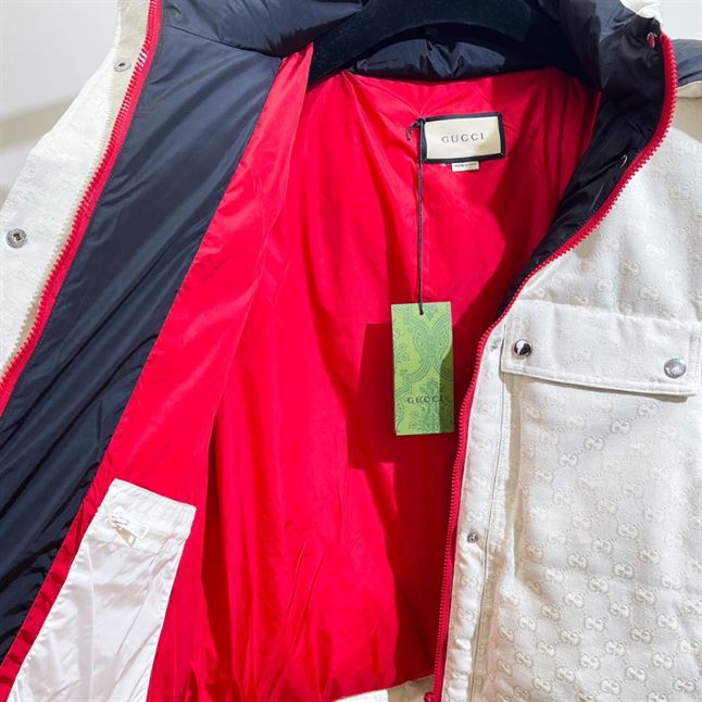 GUCCI GG COTTON CANVAS PUFFER JACKET – GCJ034