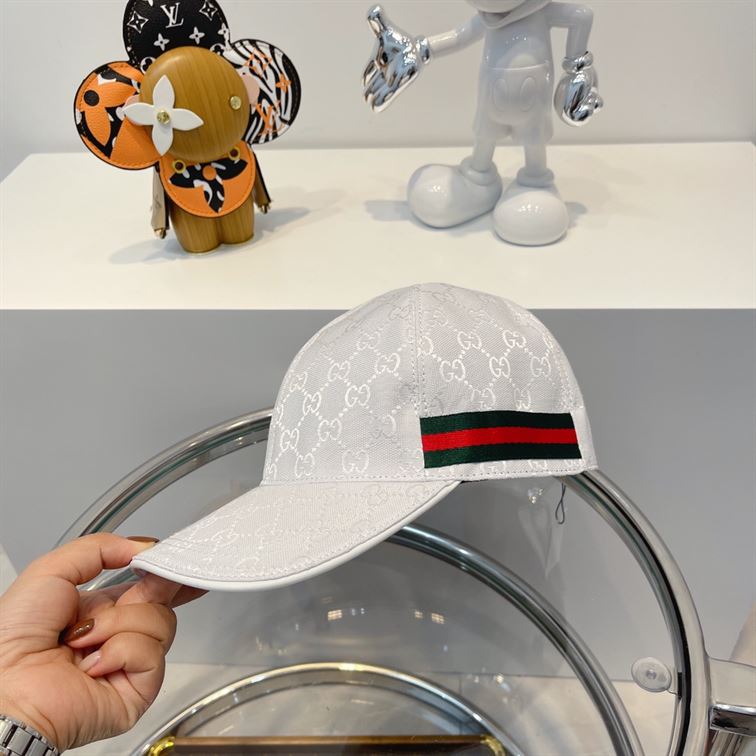GUCCI ORIGINAL GG CANVAS BASEBALL HAT WITH WEB – GH143