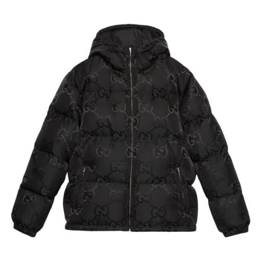 GUCCI JUMBO GG NYLON CANVAS GOOSE-DOWN JACKET BLACK – GCJ044