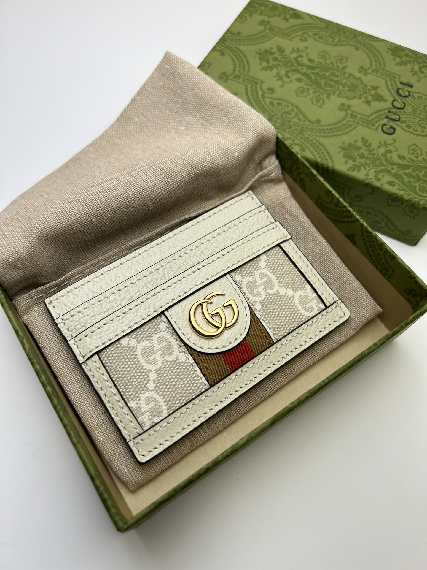 GUCCI OHIDIA MONOGRAM CARD HOLDER – WLG041