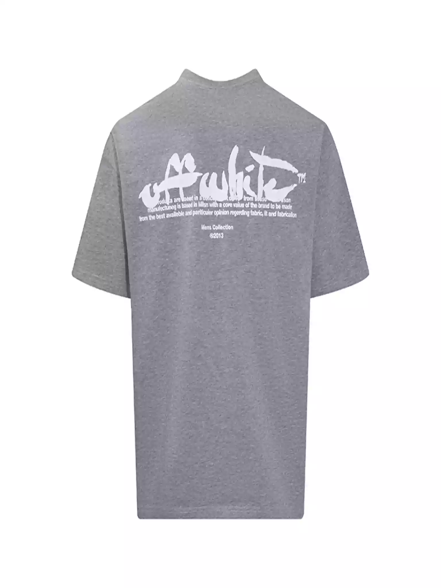 PAINT SCRIPT OVER SKATE S/S TEE IN GREY – OWS018