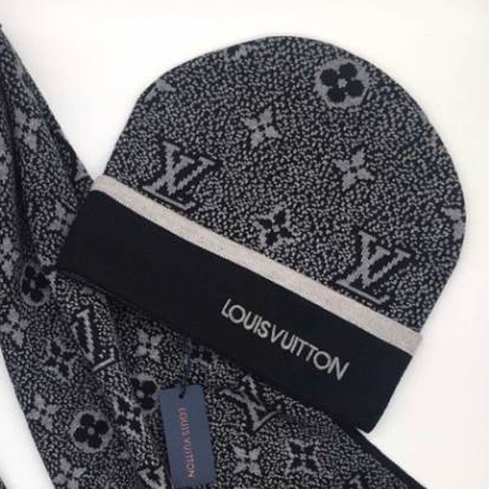 Louis Vuitton Monogram Eclipse Grey Hats – LVC014