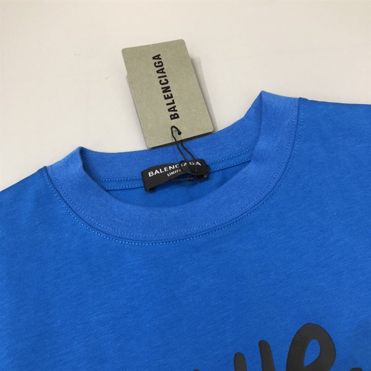 BALENCIAGA MEN’S THE SIMPSONS TM  20TH TELEVISION T-SHIRT OVERSIZED IN INDIGO – BAS006