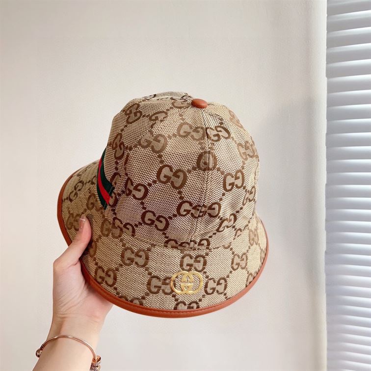 GUCCI JUMBO GG CANVAS BUCKET HAT – GH155