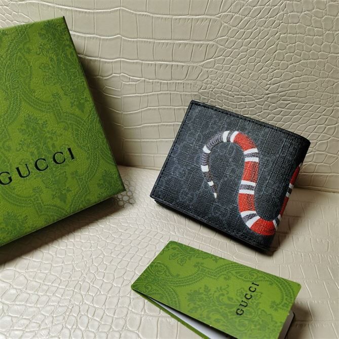 GUCCI KINGSNAKE PRINT GG SUPREME WALLET – WLG002