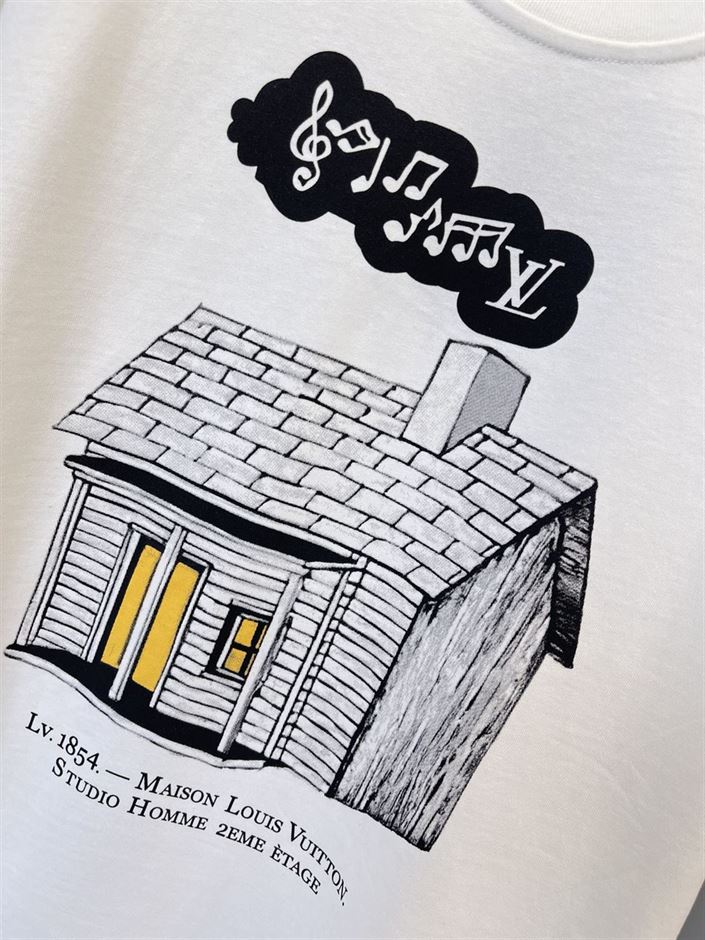 LOUIS VUITTON HOUSE PRINTED T-SHIRT – LVTS043