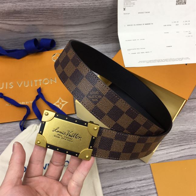 LV DAMIER EBENE NEO TRUNK 40MM REVERSIBLE BELT – LBE066