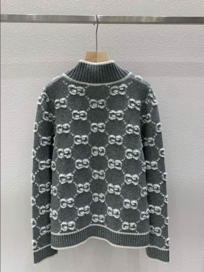GUCCI Bouclé Stitch Jacquard Knitwear – GCK052