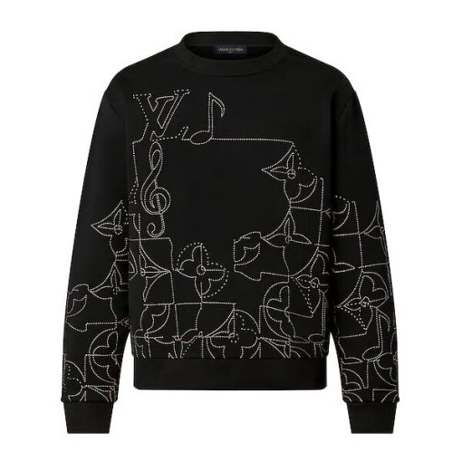 LOUIS VUITTON MUSIC LINE EMBROIDERED CREWNECK – LVH031