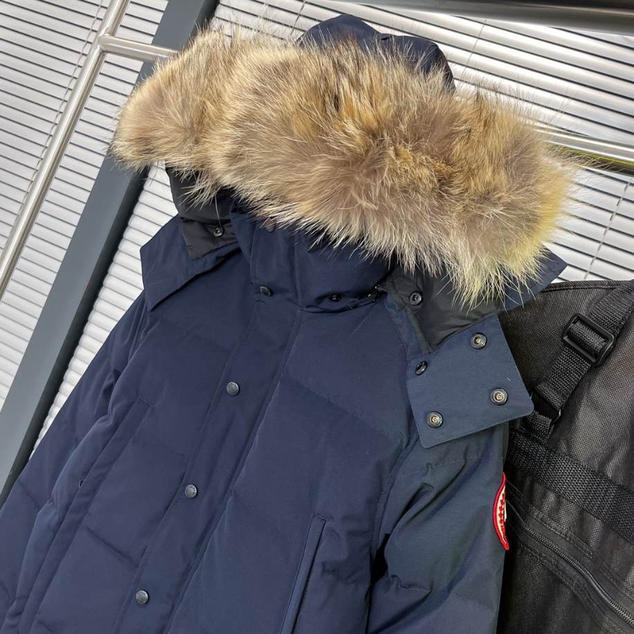 Canada Goose Blue Wyndham Parka Jacket – CN38