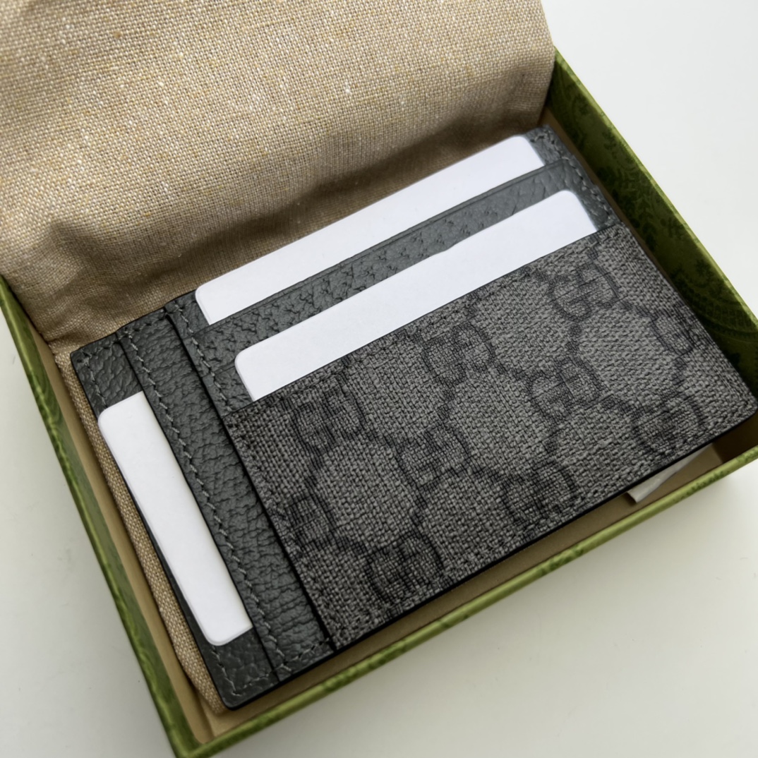 OPHIDIA GG CARD CASE IN BLACK – WLG036