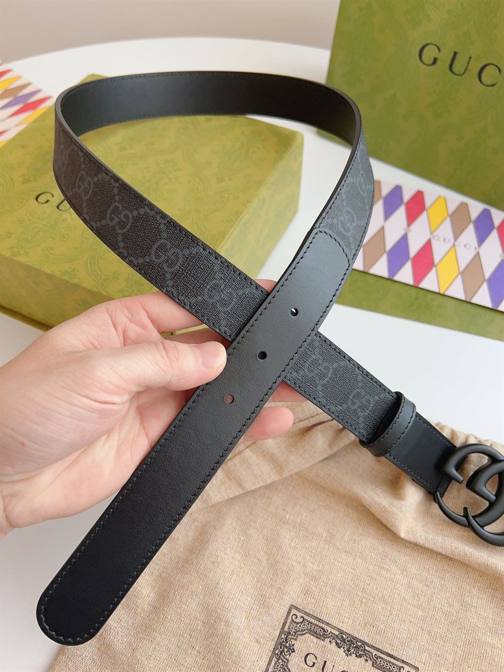 GUCCI BELT IN GG SUPREME FABRIC – GB029