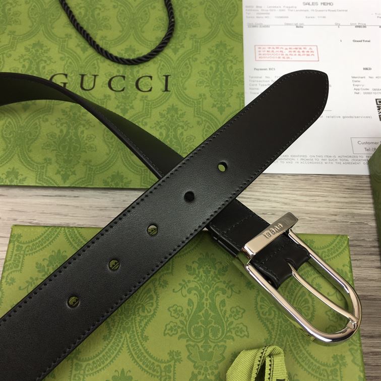 GUCCI BELT WITH INTERLOCKING G DETAIL – GB041