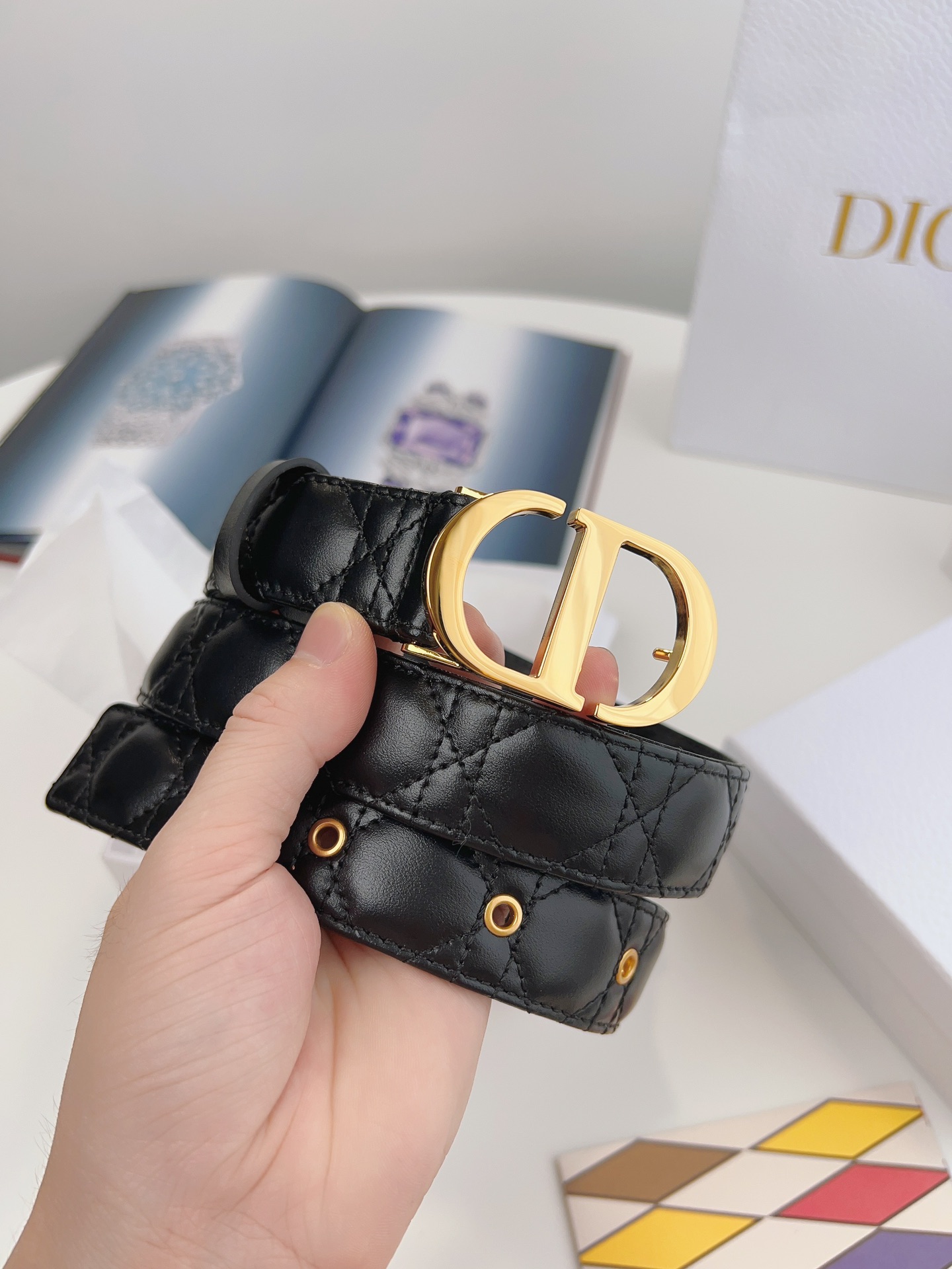 DIOR BLACK 30 MONTAIGNE BELT – DB013