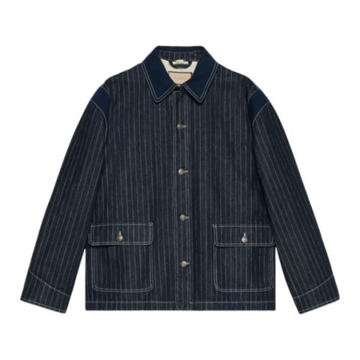 GUCCI PINSTRIPE DENIM JACKET – GCJ042