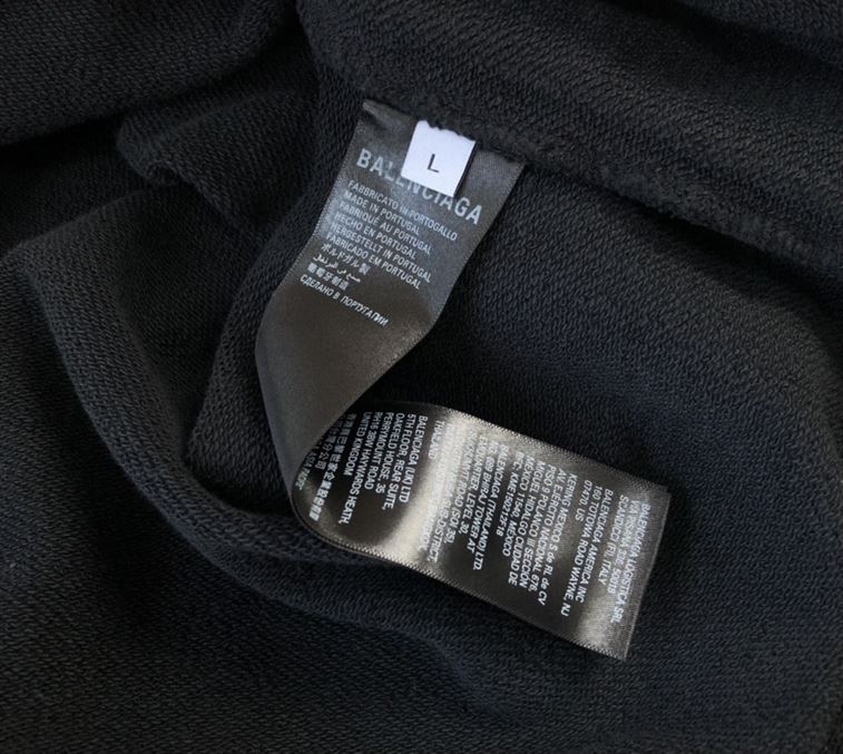 BALENCIAGA PARIS ICON HOODIE MEDIUM FIT IN BLACK – BH002