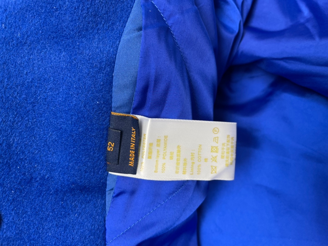 LOUIS VUITTON EMBROIDERED VARSITY BLUE COAT – LVC044