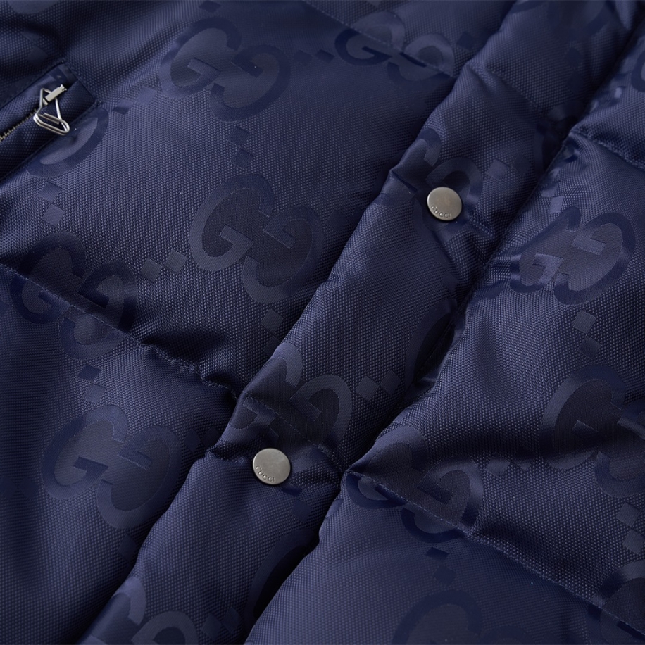 GUCCI Jumbo Canvas Down Blue Jacket – GCJ051