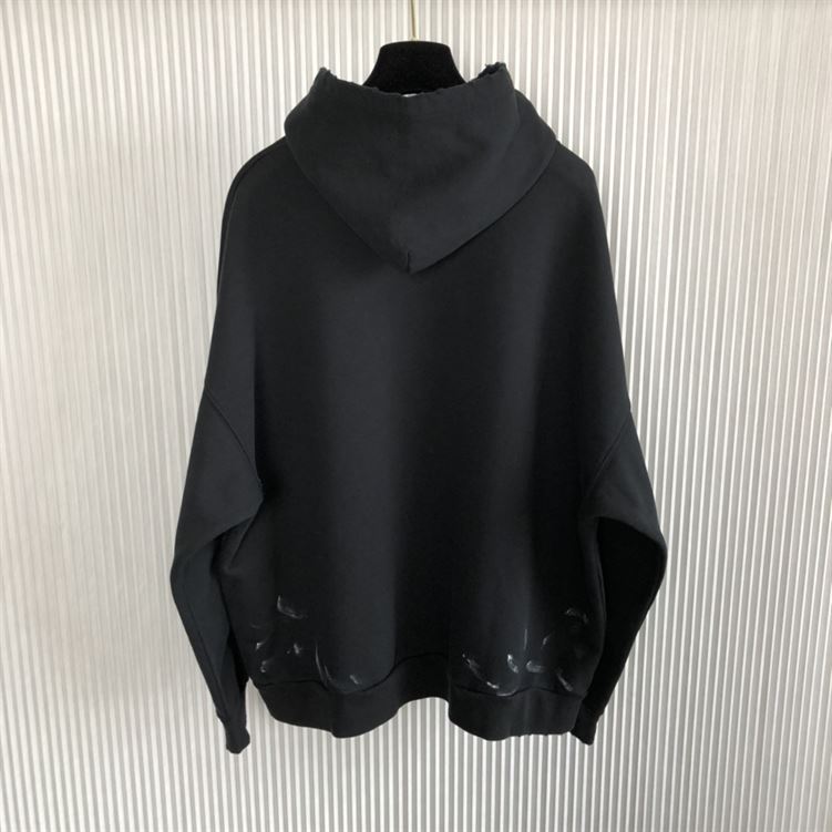 BALENCIAGA RAINBOW LOGO PRINT HOODIE – BH011