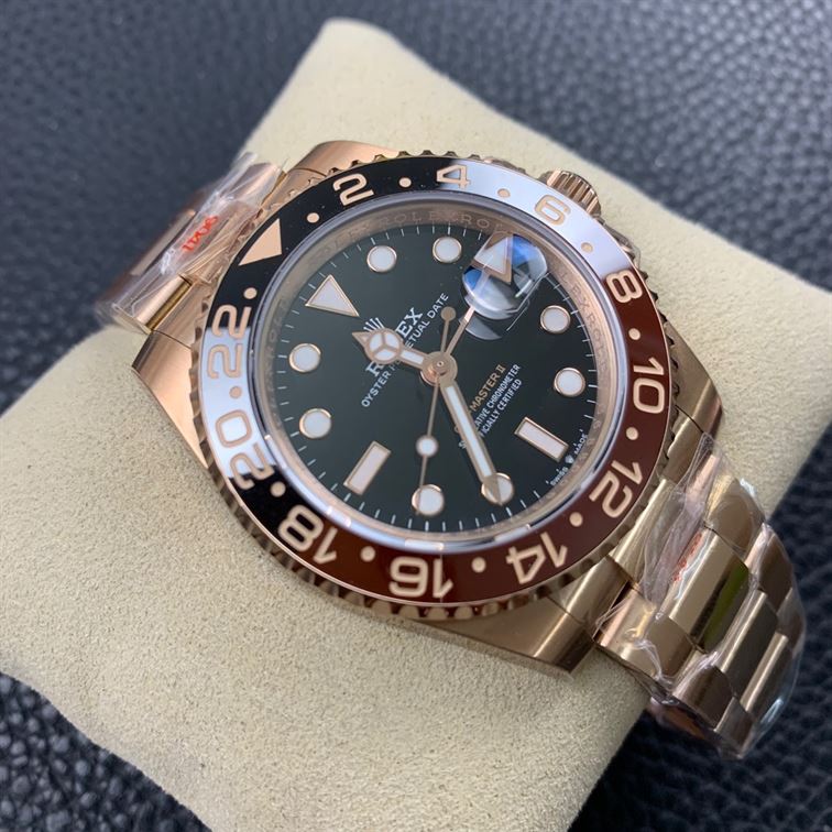 ROLEX GMT-MASTER II EVEROSE GOLD ROOT BEER BROWN 40MM – RL028
